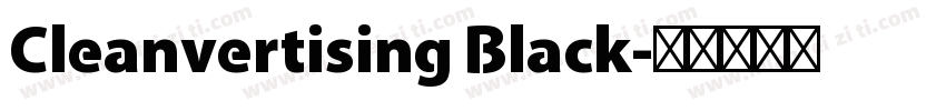 Cleanvertising Black字体转换